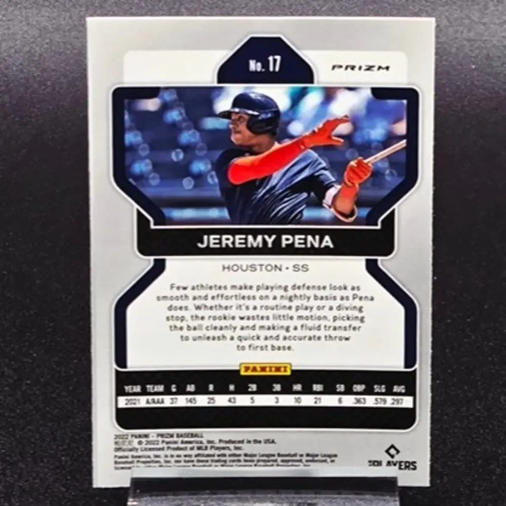 Jeremy Pena Bowman Chrome Red White Blue Prizm RC Houston Astros Star